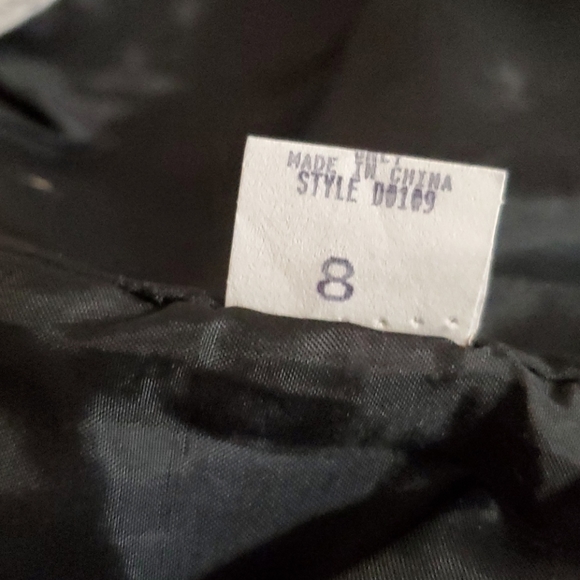 STYLEWORKS 100% black leather lined pants sz.8 pockets - Picture 10 of 13